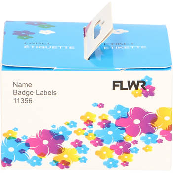 FLWR Dymo 11356 naambadges 41 mm x 89 mm wit labels