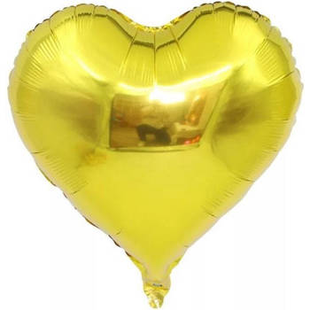 Folieballon hart Goud 18 inch 45 cm DM-products