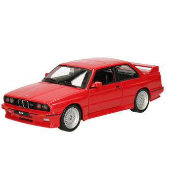 Modelauto/speelgoedauto BMW M3 1988 schaal 1:24/17 x 7 x 5 cm - Speelgoed auto's