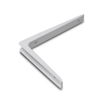 Planksteunen / plankdragers wit gelakt aluminium 15 x 10 cm tot 30 kilo - Plankdragers