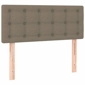 vidaXL Hoofdbord 90x5x78/88 cm stof taupe