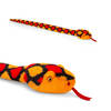 Pluche knuffel dier slang rood 100 cm - Knuffeldier