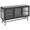 Beliani DEVON - Sideboard-Zwart-Staal