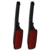 Set van 2 - kledingborstel/ontpluizer/pluizenverwijderaar - zwart/rood - inklapbaar - 33 cm - Kledingborstels