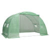 The Living Store Broeikas - Groene 2x4x2m - PE-mesh stof 140g/m²