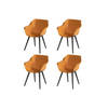 Hartman Sophie Studio dining armstoel - Indian Orange - Set van 4