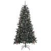 The Living Store Kunstkerstboom Deluxe - 210 cm - Groen/Wit