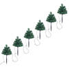 The Living Store Tuinpadbomen - Kerstbomen LED - 30 cm - PVC uiteinden - 8 lichteffecten