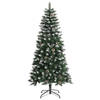 vidaXL Kunstkerstboom met standaard 120 cm PVC groen