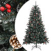 vidaXL Kunstkerstboom met standaard 150 cm PVC groen