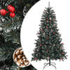 vidaXL Kunstkerstboom met standaard 150 cm PVC groen