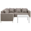 Beliani BELIZE - Loungeset-Beige-Polyester