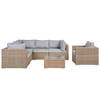 Beliani CONTARE - Loungeset-Bruin-PE rotan