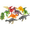Dinosaurus speelgoed set - voor kinderen - 12x stuks - plastic - Speelfigurenset