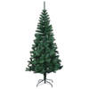 The Living Store Kerstboom Iriserende - Kunstboom 240 cm - Volle uiteinden - Stalen standaard