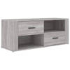 vidaXL Tv-meubel 100x35x40 cm bewerkt hout grijs sonoma eikenkleurig