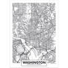 Canvas city map Washington 30X40cm