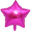 Folieballon ster Donker roze 18 inch 45 cm