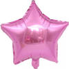 Folieballon ster roze 18 inch 45 cm DM-products