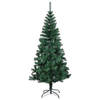 vidaXL Kunstkerstboom met iriserende uiteinden 120 cm PVC groen