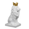 Decoratief beeld Royal Lion - Wit - H30 cm