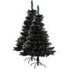 2x stuks kunst kerstbomen/kunstbomen zwart H180 cm - Kunstkerstboom