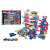 majoRETTE Speelgoedgarage Super Chase Center met 5 speelgoedvoertuigen