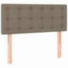 vidaXL Hoofdbord 90x5x78/88 cm stof taupe