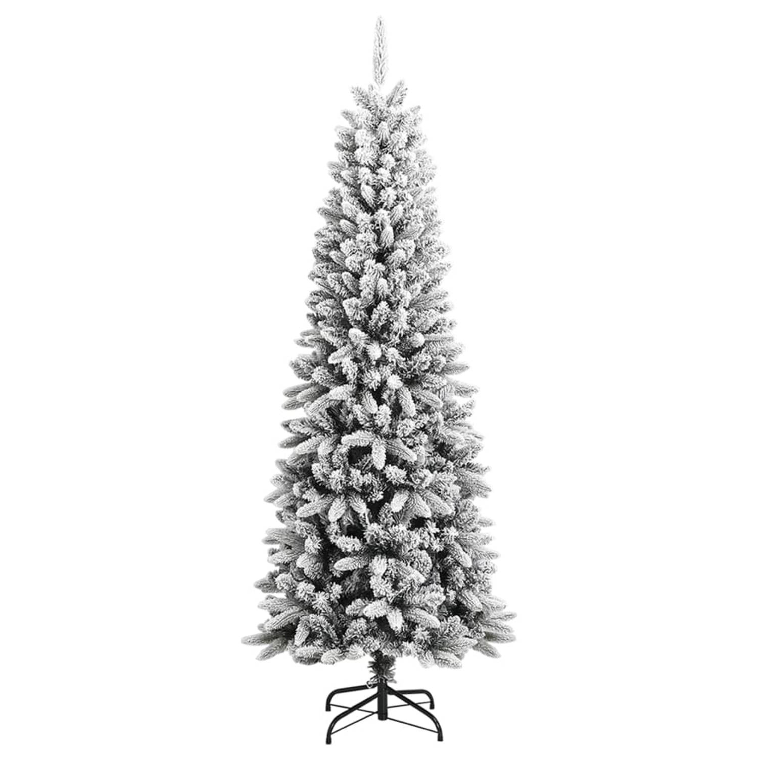 The Living Store Kunstkerstboom met sneeuw 240 cm PVC en PE - Decoratieve kerstboom