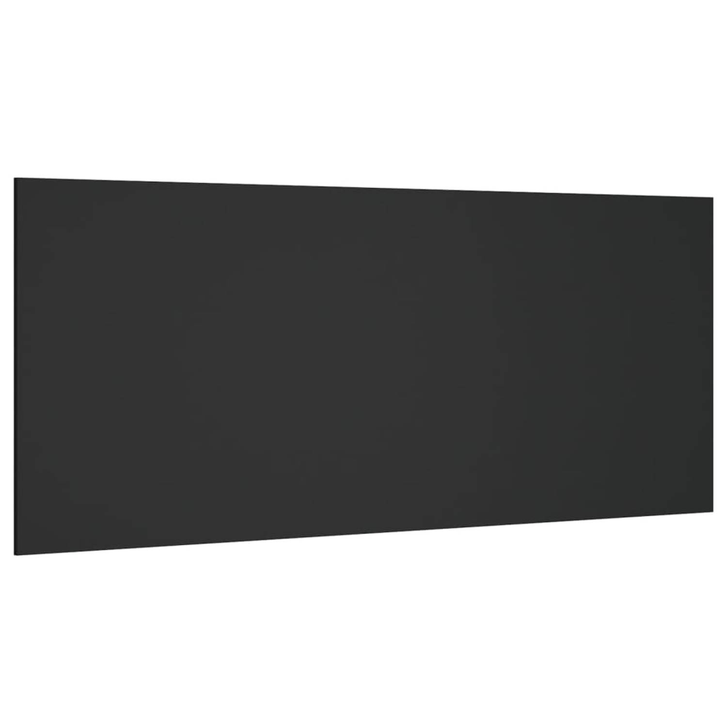 vidaXL Hoofdbord 200x1,5x80 cm bewerkt hout zwart