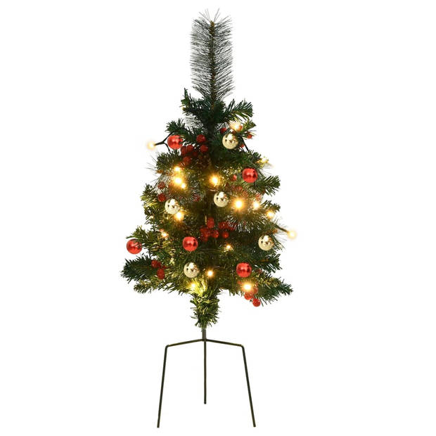 The Living Store Kerstboom LED Groen PVC - 76 cm - Met 89 uiteinden - Gedecoreerd - DC 4.5V