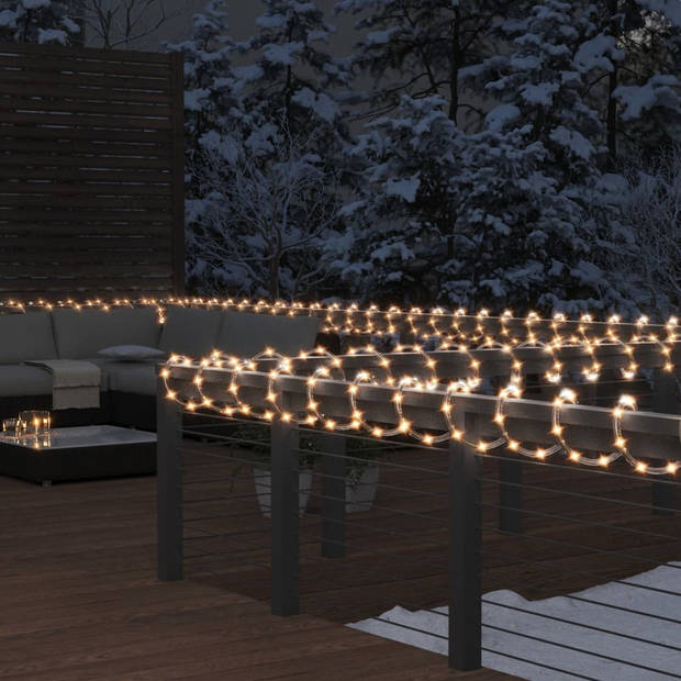 The Living Store Kerstlichtsnoer - Warm Wit - 120 LEDs - 5m IP44 - 8W - Plug-in