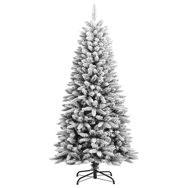 vidaXL Kunstkerstboom met sneeuw 120 cm PVC en PE