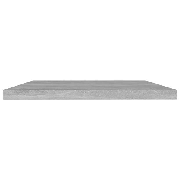 vidaXL Wandschappen 4 st 60x30x1,5 cm spaanplaat betongrijs