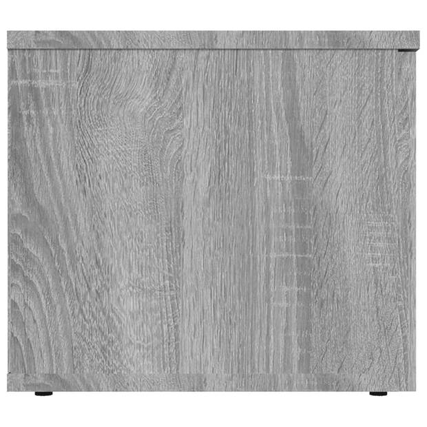 vidaXL Tv-meubel 80x34x30 cm bewerkt hout grijs sonoma eikenkleurig