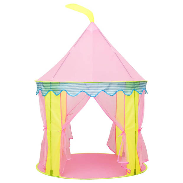 vidaXL Kinderspeeltent 100x100x127 cm roze