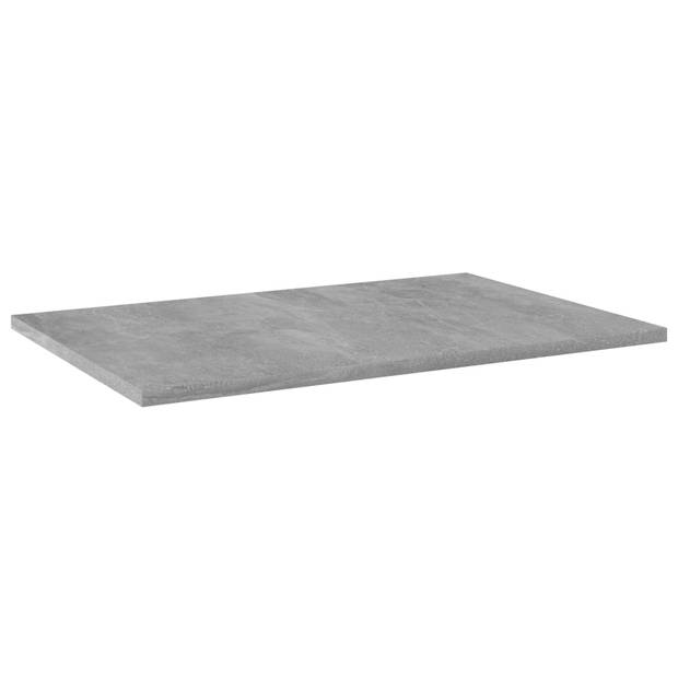 vidaXL Wandschappen 4 st 60x40x1,5 cm bewerkt hout betongrijs