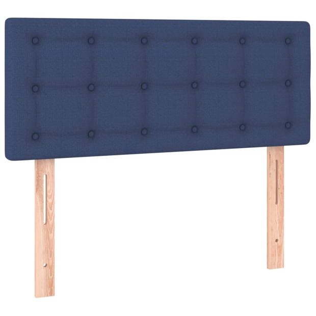 vidaXL Hoofdbord 100x5x78/88 cm stof blauw