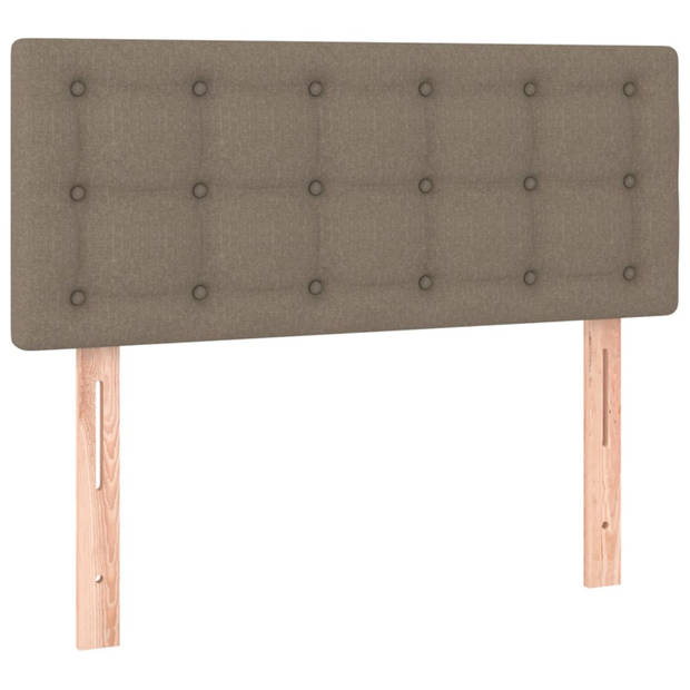 vidaXL Hoofdbord 100x5x78/88 cm stof taupe