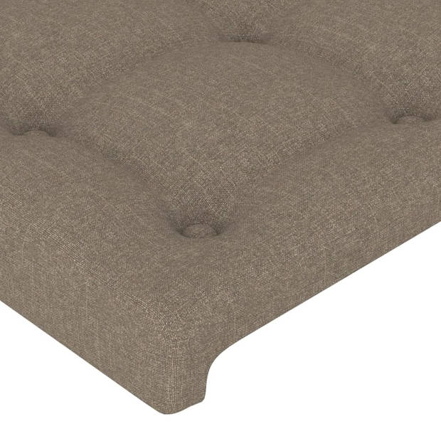 vidaXL Hoofdbord 80x5x78/88 cm stof taupe