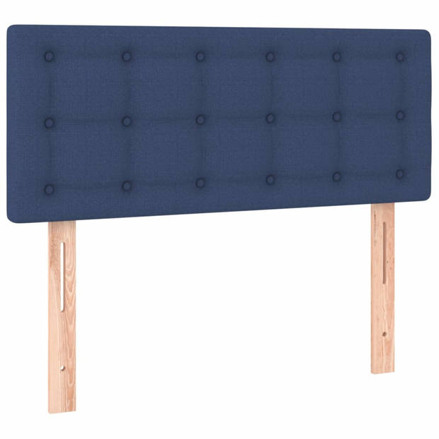 vidaXL Hoofdbord 80x5x78/88 cm stof blauw