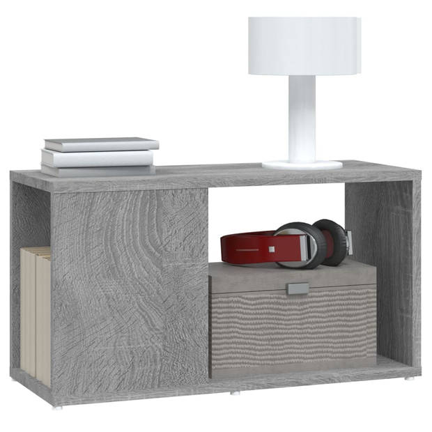 vidaXL Tv-meubel 60x24x32 cm bewerkt hout grijs sonoma eikenkleurig