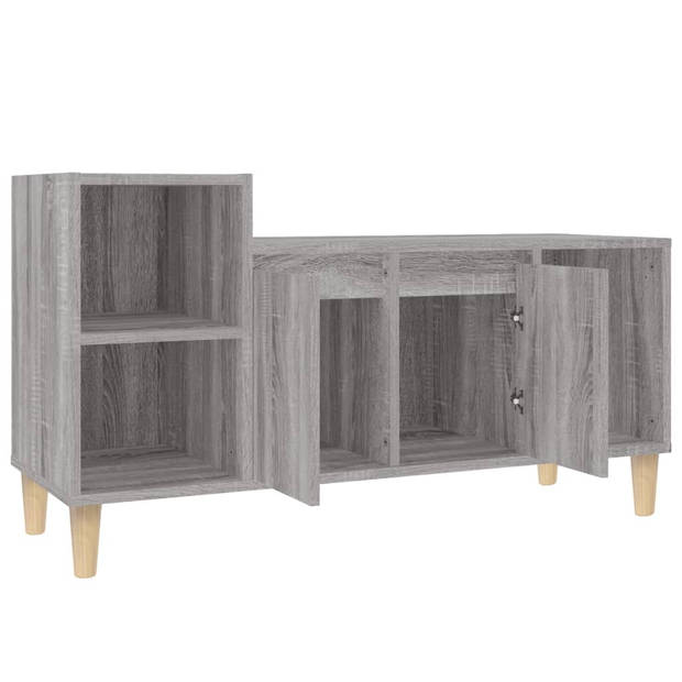 vidaXL Tv-meubel 100x35x55 cm bewerkt hout grijs sonoma eikenkleurig