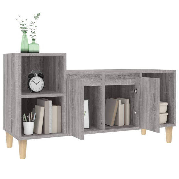 vidaXL Tv-meubel 100x35x55 cm bewerkt hout grijs sonoma eikenkleurig