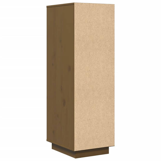 vidaXL Hoge kast 34x40x108,5 cm massief grenenhout honingbruin