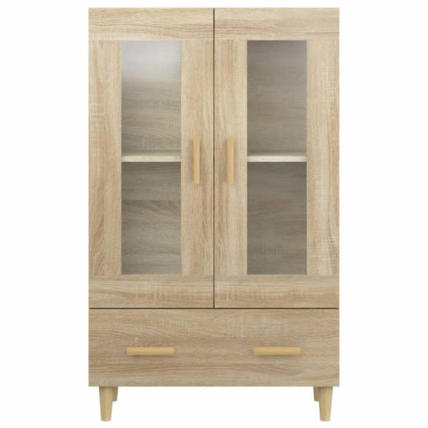 vidaXL Hoge kast 70x31x115 cm bewerkt hout sonoma eikenkleurig