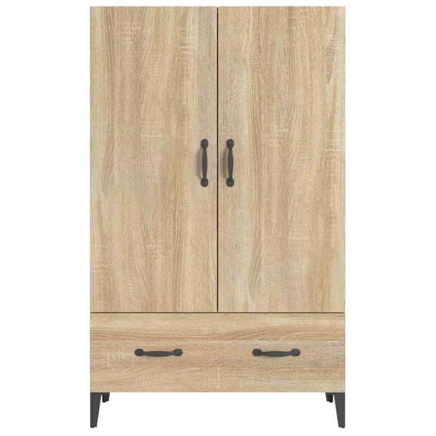 vidaXL Hoge kast 70x31x115 cm bewerkt hout sonoma eikenkleurig