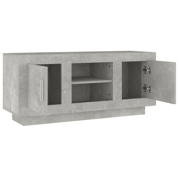 vidaXL Tv-meubel 102x35x45 cm bewerkt hout betongrijs