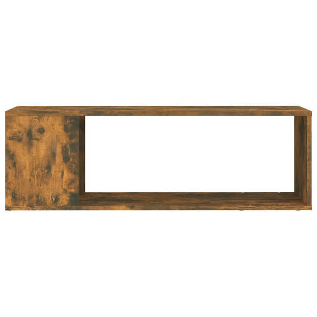 vidaXL Tv-meubel 100x24x32 cm bewerkt hout gerookt eikenkleurig