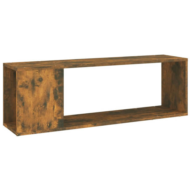 vidaXL Tv-meubel 100x24x32 cm bewerkt hout gerookt eikenkleurig